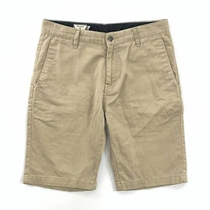 Volcom Mens Chinos Khakis Shorts Solid Beige Flat Front Bermuda Walking 30 - Bild 1 von 7