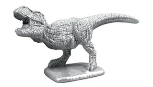 Hasbro Monopoly Dinosaurier Medaille Silber Chrom Selten T-Rex Dino Spiel Spielfigur - Bild 1 von 2