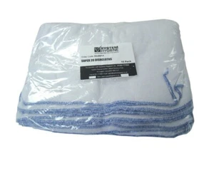 Bleached Dishcloths Pack of 10 50x38cm 20x15" Super 20 Washable Stockinette - Picture 1 of 1