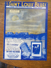 Vintage 1919 W.C.Handy The Saint Louis Blues Ragtime sheet music