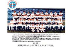 1965 MINNESOTA TWINS 8X10 TEAM PHOTO KILLEBREW OLIVA  AMERICAN LEAGUE CHAMPIONS