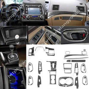 Kit For Honda Civic 8th Gen 2006-2011 Carbon Fiber Interior Full Set Trim 44PCS - Bild 1 von 12