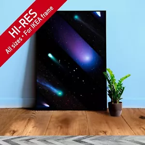 Collage espacial: mashups de cometas - Telescopio Espacial Hubble de la NASA - póster espacial - Imagen 1 de 11