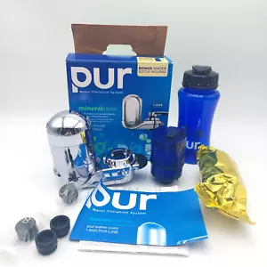 PUR FM-3800B Faucet Mount Filter System w/ 2 Filters and Bonus Water Bottle NOB - Picture 1 of 8