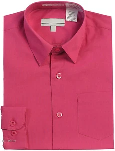 Boy's Classic Fit Long Sleeve Casual Button Down Toddler Kids Dress Shirt - Picture 1 of 94