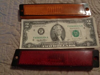 2 lentes de luz de marcador lateral ámbar/rojo 70-71 Chrysler New Yorker Newport 300 C carrocería  Foto 1 de 4