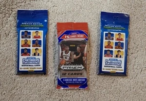 Panini 2020 Prizm & Contender Draft Picks Basketball cards 3 Cello Fat Packs lot - Picture 1 of 4