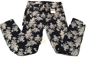 NWT Gap 1969 Women's Blue Floral Always Skinny Jeans - Size 26/2R 98% Cotton - Picture 1 of 6
