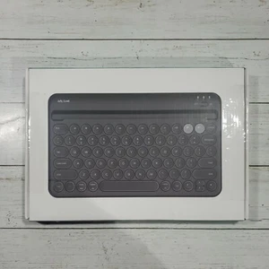Multi-device Bluetooth keyboard, Jelly Comb Rechargeable Wireless Black - Picture 1 of 4