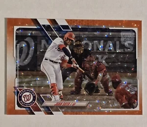 Juan Soto 2021 Topps Orange Ice Foil 29/299 Series One MLB Nationals Short Print - Picture 1 of 6