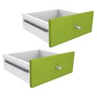 Form Konnect LIME Sliding Drawers (H)322mm x (W)322mm x  (D)310mm Pack of 2