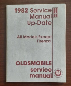 1982 Oldsmobile Service Manual Update OEM Original Toronado Cutlass - Foto 1 di 6