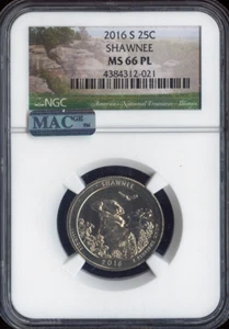 2016-S Shawnee Quarter NGC MS66 PL Quality - Picture 1 of 2