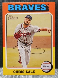 CHRIS SALE 2024 Topps Heritage High Number Mini Parallel SP #515 - Foto 1 di 2