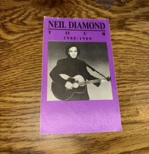 Neil Diamond Tour 1988- 1989 Sticker Backstage pass Purple - Picture 1 of 2