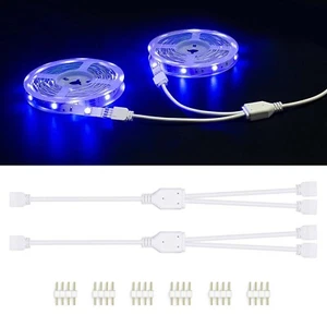 2 Stück 4/5/6 Pin 2 Wege Y Splitter Kabel für RGB/RGBW/RGBWW/RGBCCT LED Streifen Licht - Bild 1 von 4