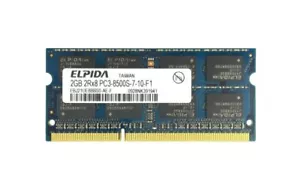 2GB DDR3 1066MHz 2RX8 PC3-8500S ELPIDA For Laptop RAM Memory - Picture 1 of 3