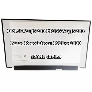 LP156WFJ SPB3 LP156WFJ-SPB3 New 15.6" FHD 120Hz 40Pins LED LCD Screen 0G8WWP - Picture 1 of 2