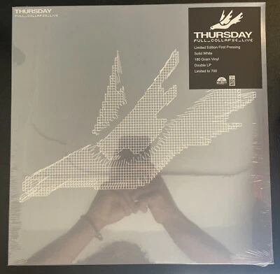🔥Thursday Full Collapse Live Double LP 180 Gram  Solid White /700 Vinyl Record Foto 1 de 3