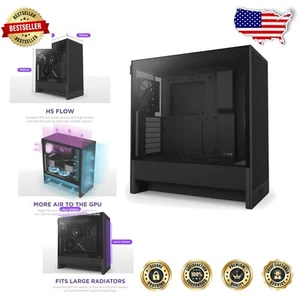 H5 Flow 2024 - Compact Gaming Case with Enhanced GPU Cooling & Dust Filters - Picture 1 of 11