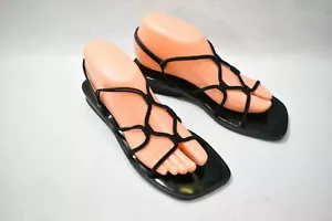 Scarpe Amanda Smith sandali neri elastici taglia 8 donna nuove - Foto 1 di 9