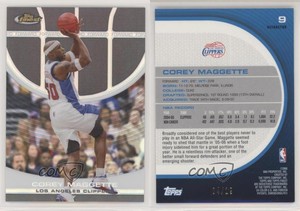 2005-06 Topps Finest Black Refractor /19 Corey Maggette #9