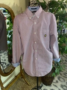 Camisa Lincs DC & Co. para hombre roja con punta abotonada - mediana - FORMA PERFECTA  - Imagen 1 de 6