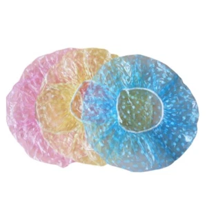 60pcs Caps Elastic Band Printed Hat Hair Processing Caps Disposable - Picture 1 of 12