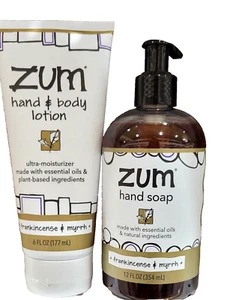 Zum Hand Soap 354ml & Hand & Body Lotion 177ml - Honey Frankincense & Myrrh - Picture 1 of 6