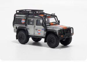 Master 1/64 Lan~over Defender 110 Gulf Diecast Toys Car Models Gifts Big wheel - Picture 1 of 3