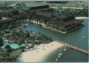 Luftaufnahme Disney World Polynesian Village Resort Postkarte 4 x 6 - Bild 1 von 2