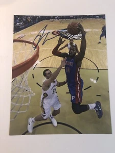 Greg Monroe Signed 8x10 Photo Auto Detroit Pistons Hoyas Autograph COA PROOF - Picture 1 of 2
