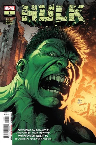 π₯HULK Annual #1 Marvel 2023 1st ELDEST 1st Printing NM/MTπ₯ Cover