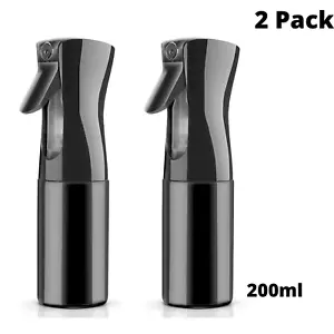 2 Pack Refillable Water Mister for Cleaning Hairstyling Plants Misting 200ml/6oz - Picture 1 of 8