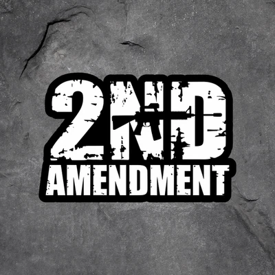 BUMBLEBEE APPAREL 2nd amendment sticker vinyl decal gun rights patriotic rifle American flag