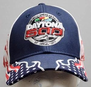 Daytona 500 2017 59th Annual 3D Stitching Fanatics Cap/Mütze Adjustable Blk/Red - Bild 1 von 9