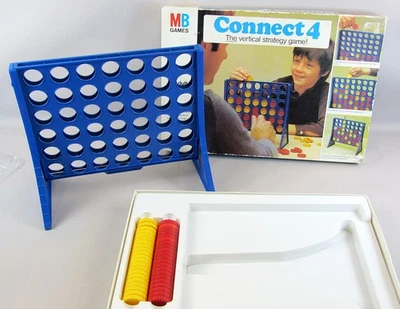 MB Games Connect 4 Vintage 1976 Vertical Strategy Game Age 7+ Complete - Image 1 of 4