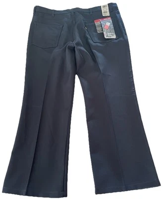 Vtg Levis 517 Dress Western Collection Saddleman Navy Pants Size 42x27 NWT - Image 1 of 4