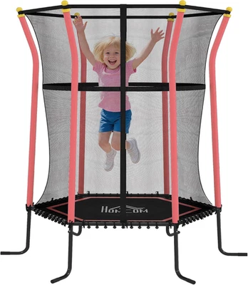 Trampolino Elastico per Bambini 3-10 Anni Con Ingresso a Cerniera E Pali Imbotti - Immagine 1 di 4