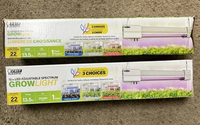 Feit Electric 12.2 in. 13.5-Watt Vertical White LED 3 Adjustable Spectrum (2PK) - Image 1 of 4