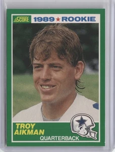 1989 Score - Troy Aikman #270 (RC) Rookie Card Cowboys - Picture 1 of 2