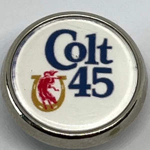 Vintage Colt 45 Lapel Pin Badge Promotional US Beer Lager Drink Ale Brewery Bar - Picture 1 of 2
