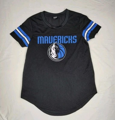 Camisa para mujer Dallas Mavericks pequeña ultra juego malla jersey negra Foto 1 de 4