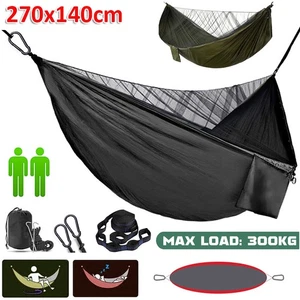 Portable Camping Hammock Double Person Hanging Hammock with Removable Mosquito - Picture 1 of 12