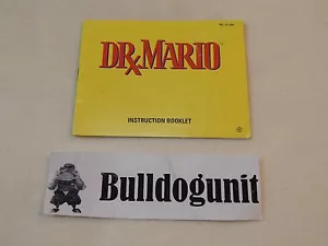 Dr. Mario Nintendo Nes Manual Only No Game - Picture 1 of 1