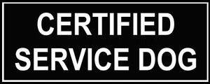 Pair of Patches - "CERTIFIED SERVICE DOG" - Picture 1 of 1