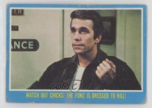 1976 Topps Happy Days Watch out chicks! The Fonz is dressed to kill! #43 0bt4