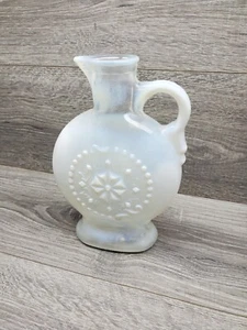 Vtg 1957 Jim Beam Whiskey Decanter Bottle Glass Opalescent Glass - Picture 1 of 7