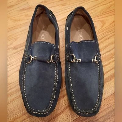Mocasines de gamuza de conducción Aldo azul marino - talla 44 Foto 1 de 4