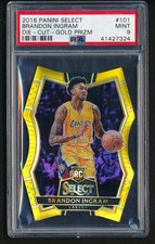 🔥 2016 Panini Select RC Gold Prizm Die-Cut # 6/10 🔥 Brandon Ingram 🔥